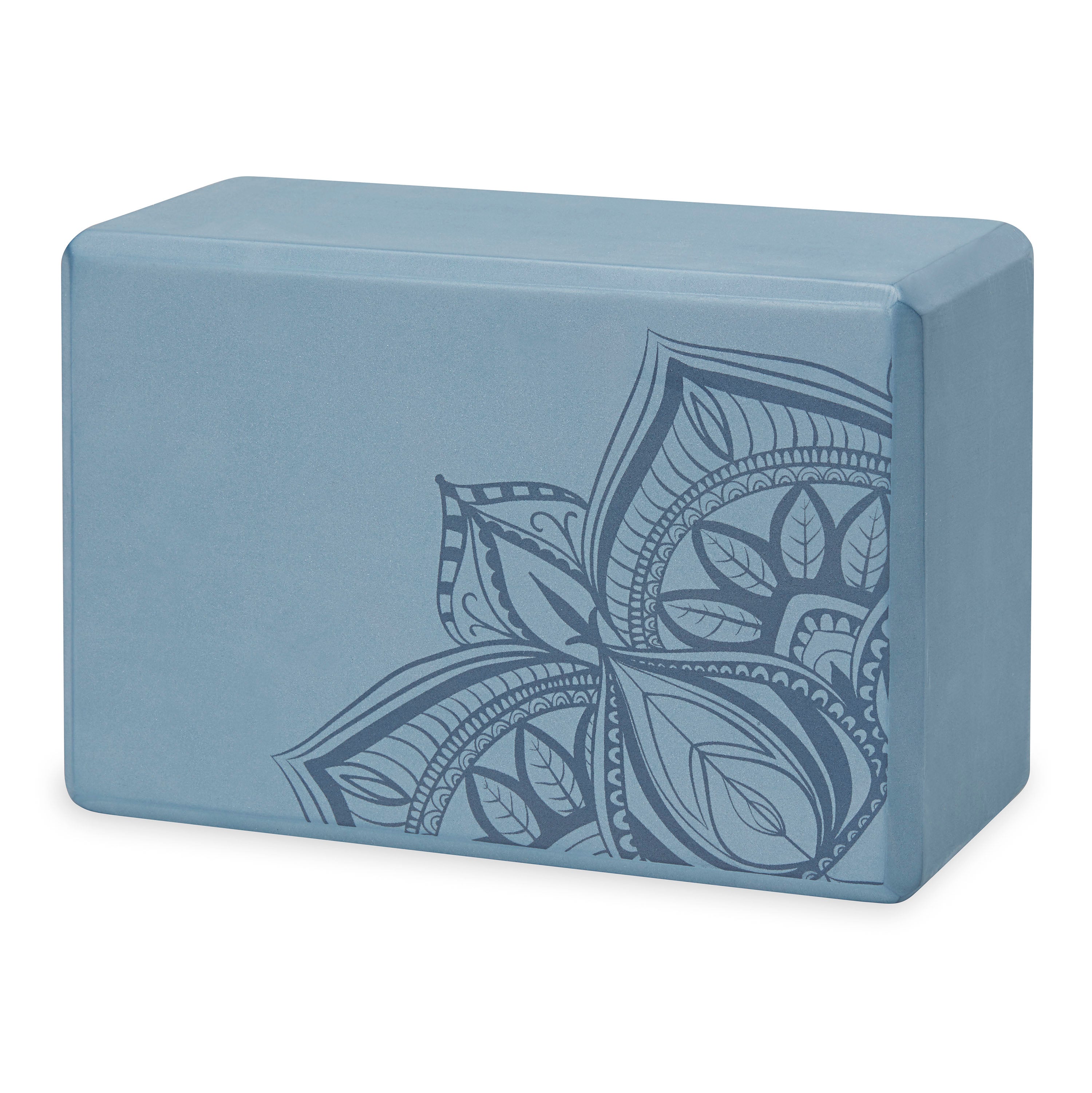 Printed Yoga Block Blue Shadow